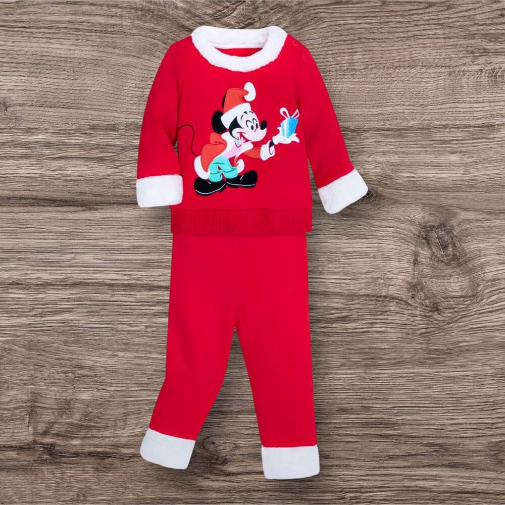 Disney Santa Mickey Mouse 2 Piece Suit for Baby/Toddler - Multiple Sizes